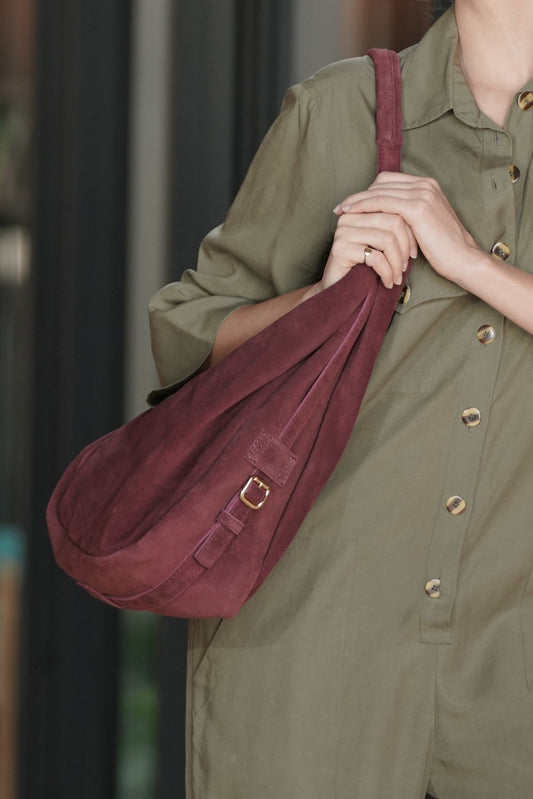 Bolsa 1983 Fivela - Burgundy