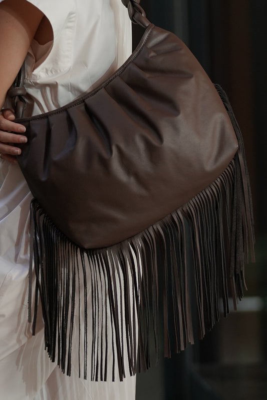 Bolsa 1970 Franja - Chocolate