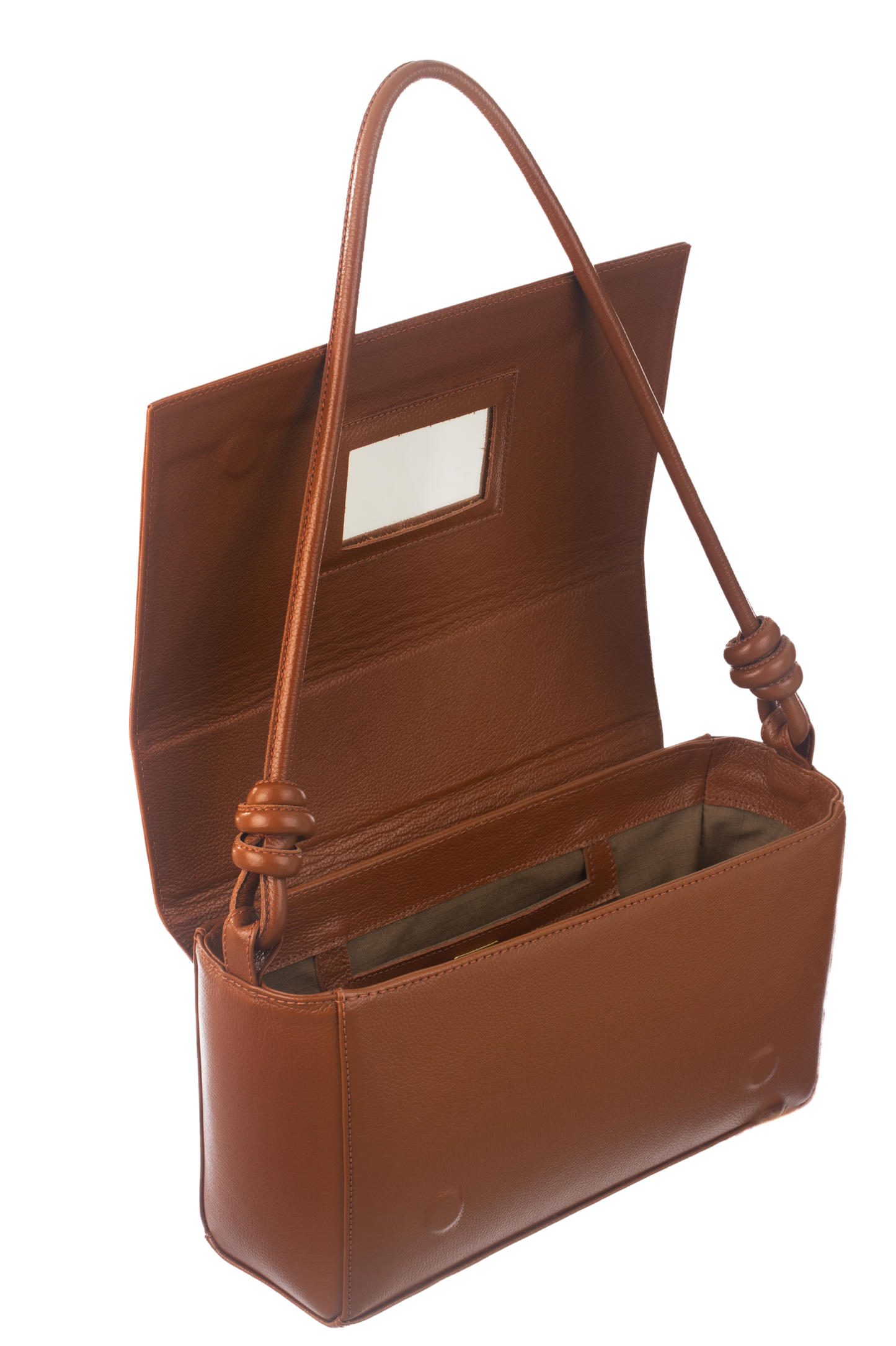 Bolsa Clássica - Couro Liso Caramelo