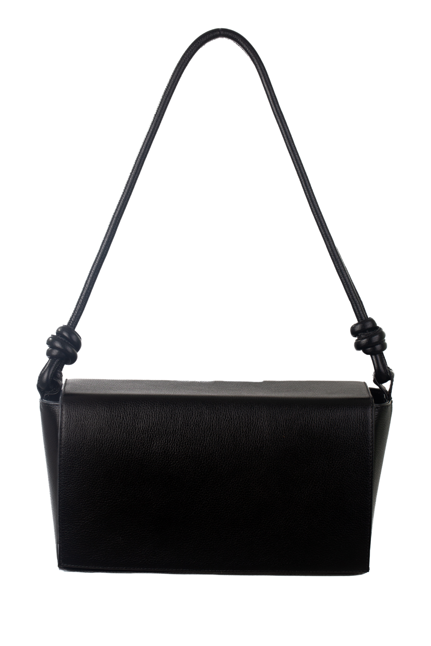 Bolsa Clássica - Couro Liso Preta