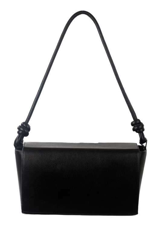 Bolsa Clássica - Couro Liso Preta