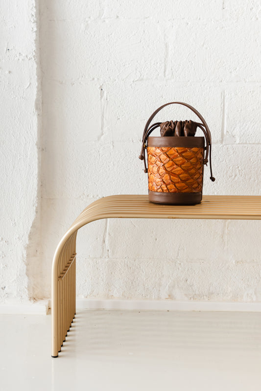 Bolsa Debby Pirarucu - Caramelo