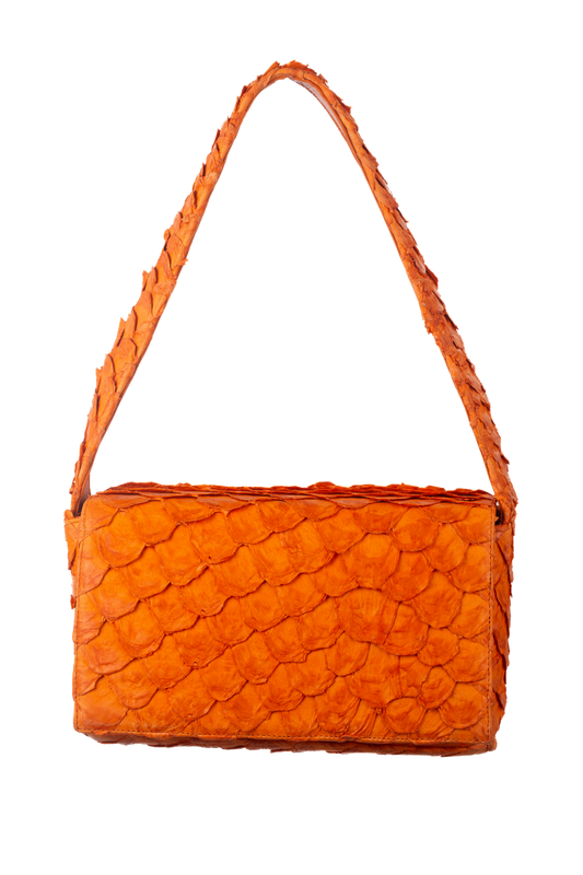 Bolsa Clássica - Pirarucu Laranja