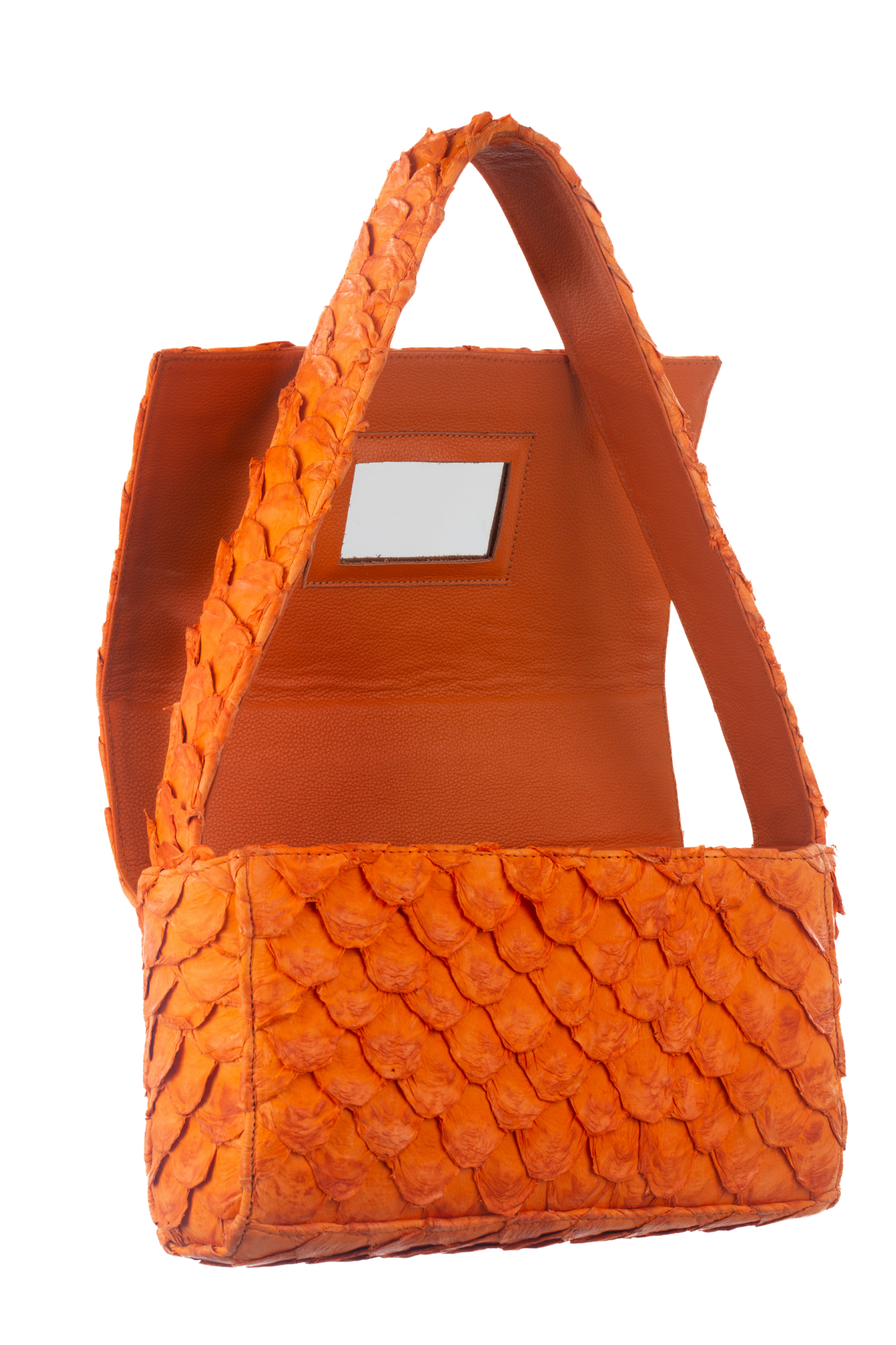 Bolsa Clássica - Pirarucu Laranja