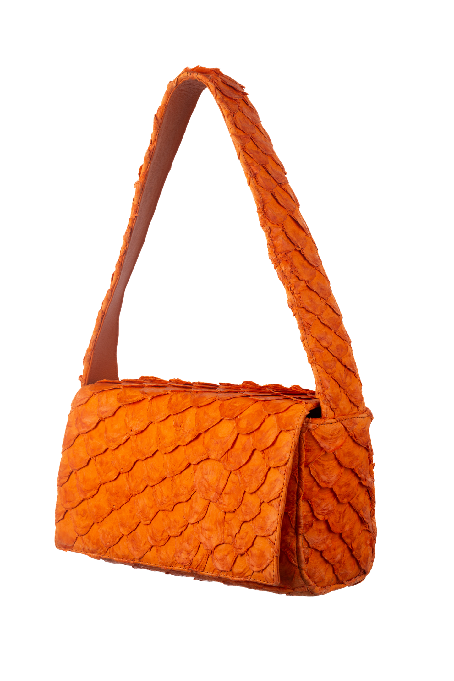 Bolsa Clássica - Pirarucu Laranja