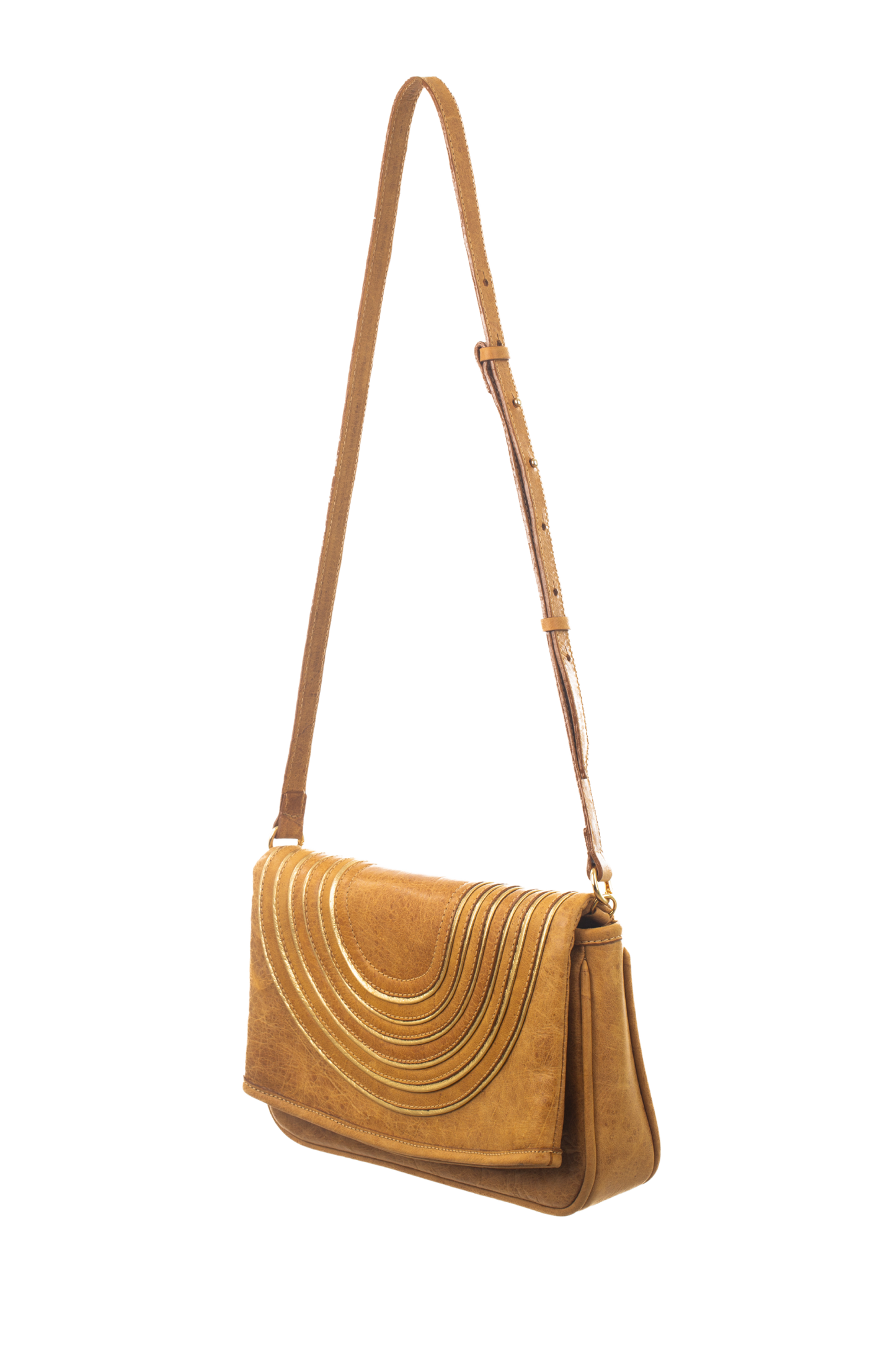 Bolsa Susannah - Couro Natural Mel