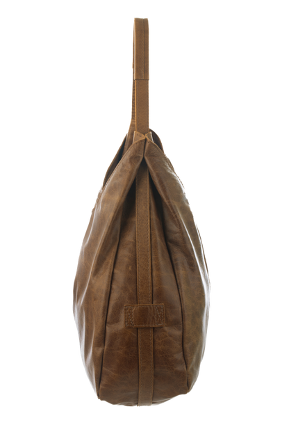 Bolsa 1983 Fivela - Couro Natural Chocolate