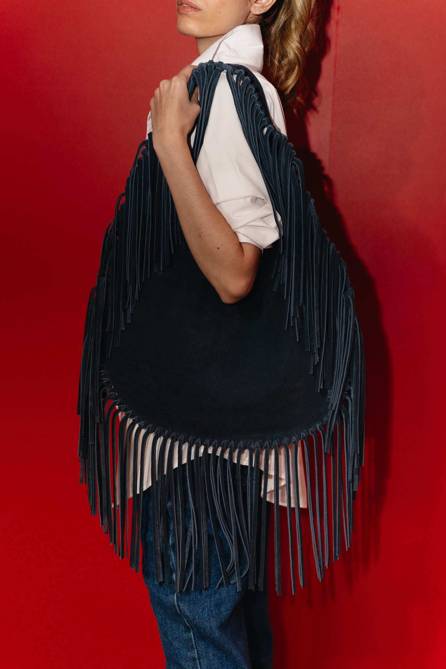 Bolsa 1960 Franja - Azul Marinho