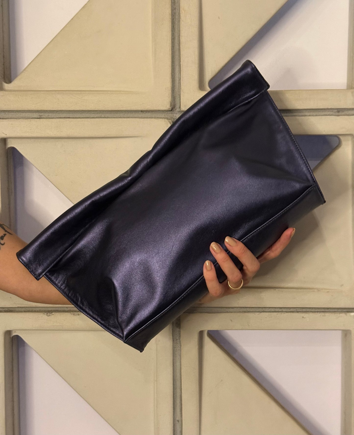 Bolsa Le Sac - Azul Metalizado