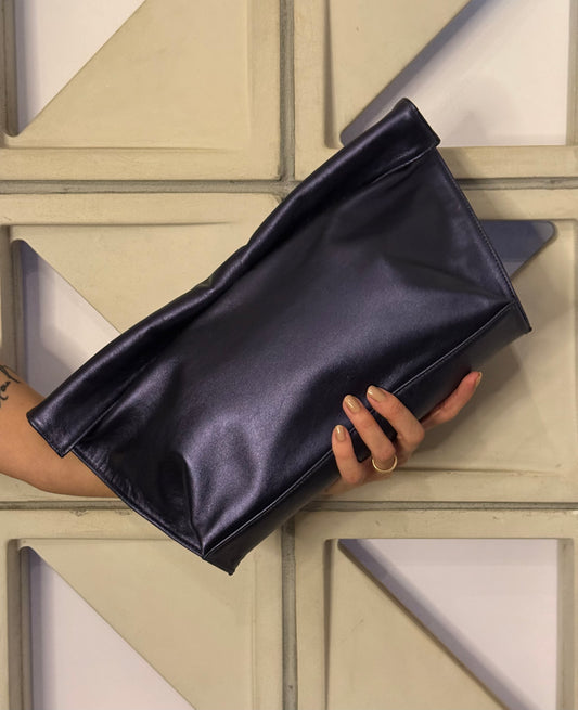 Bolsa Le Sac - Azul Metalizado