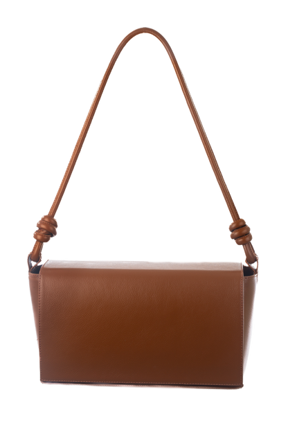 Bolsa Clássica - Couro Liso Caramelo