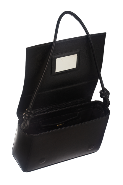 Bolsa Clássica - Couro Liso Preta