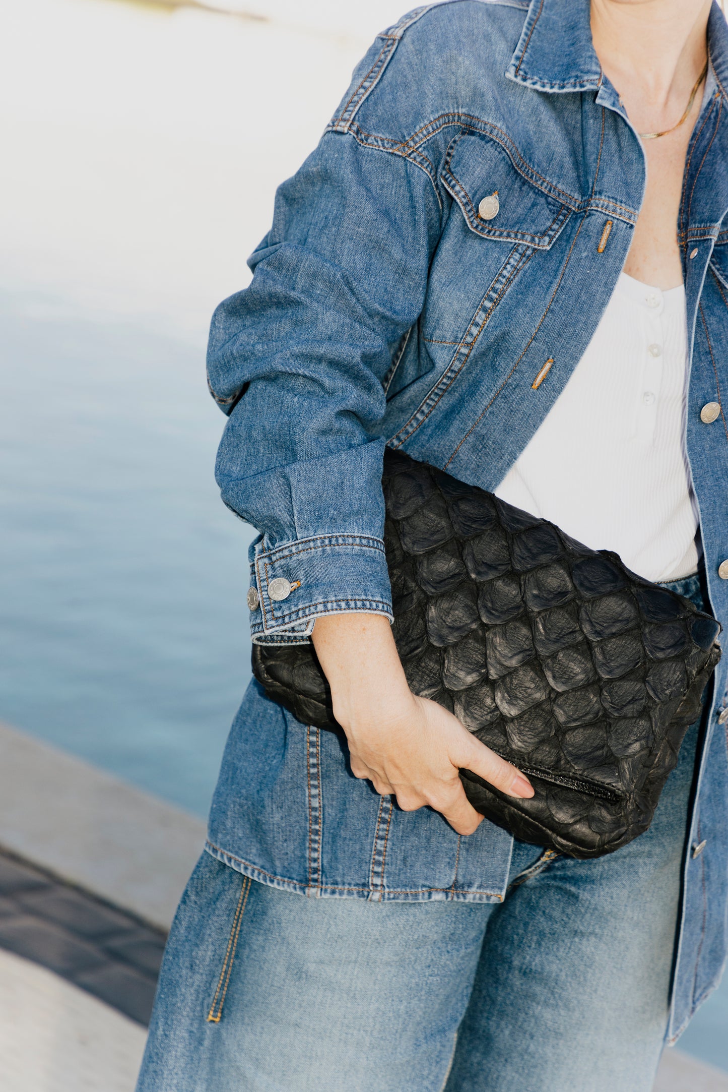 Bolsa Susannah - Pirarucu Preta