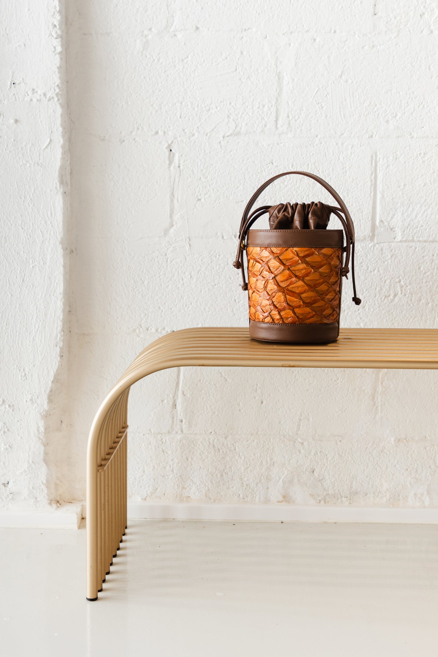 Bolsa Debby Pirarucu - Caramelo