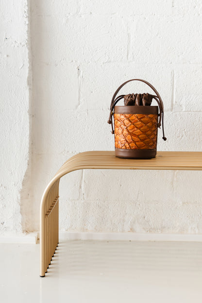 Bolsa Debby Pirarucu - Caramelo