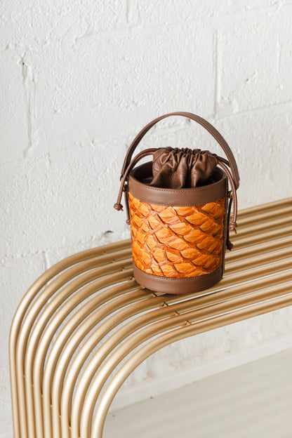 Bolsa Debby Pirarucu - Caramelo