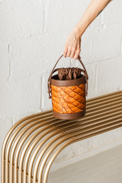 Bolsa Debby Pirarucu - Caramelo