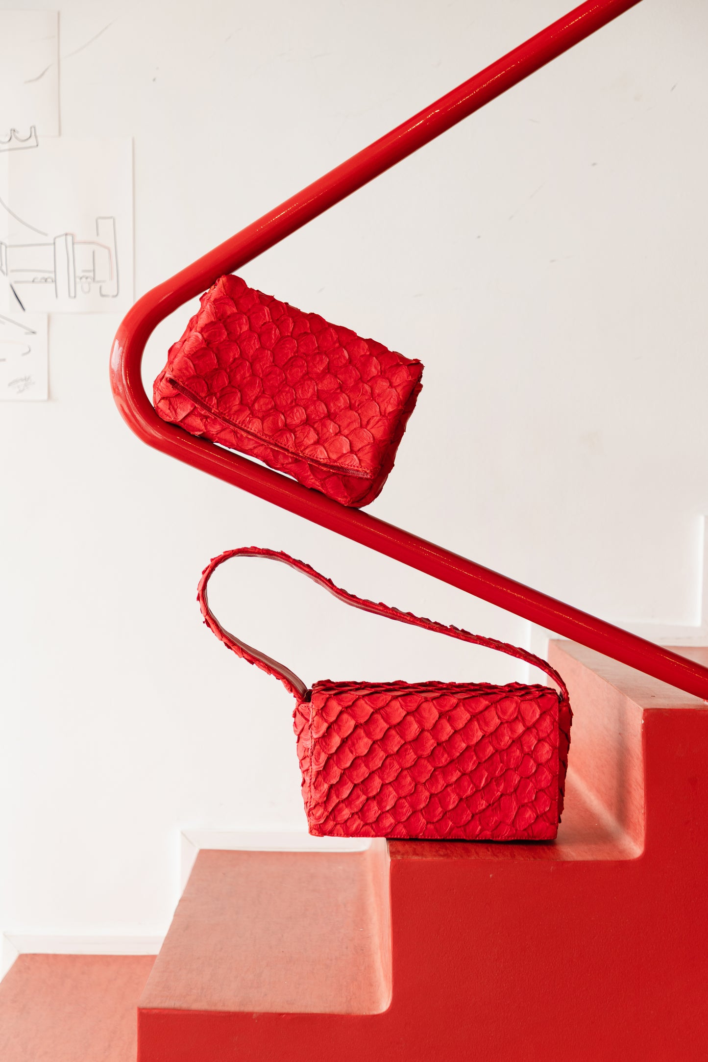 Bolsa Susannah - Pirarucu Vermelha