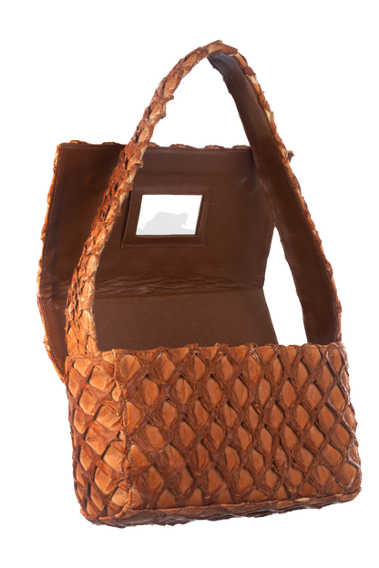 Bolsa Clássica - Pirarucu Caramelo