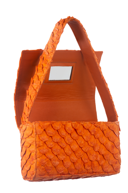 Bolsa Clássica - Pirarucu Laranja