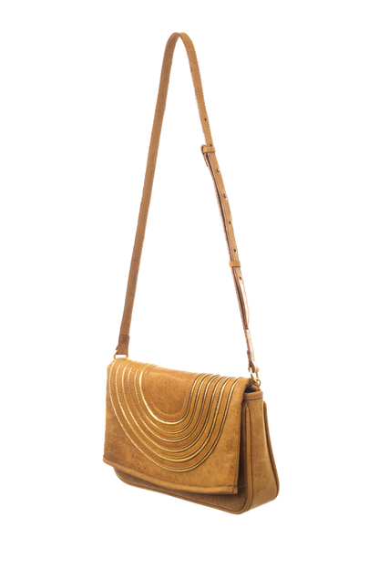 Bolsa Susannah - Couro Natural Mel