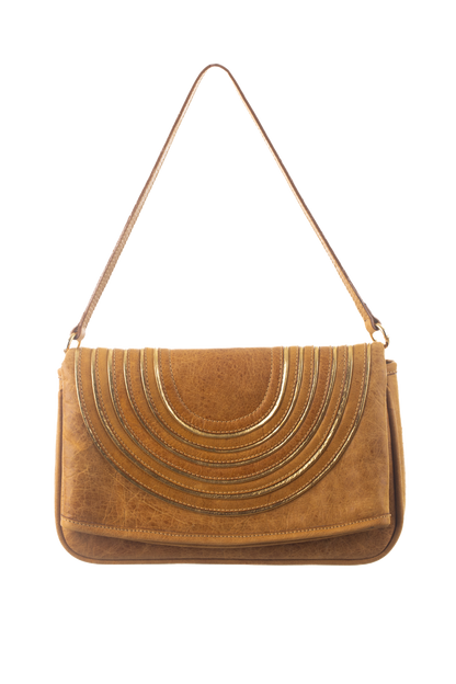 Bolsa Susannah - Couro Natural Mel